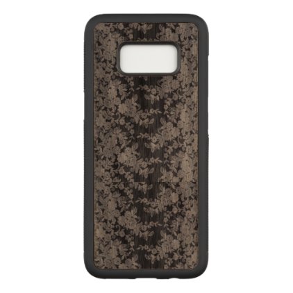 Floral Lace Samsung Galaxy S8 Carved Wood Case