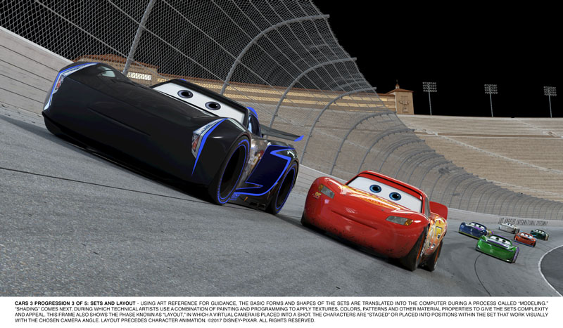 Miss Fritter chases Lighting McQueen . Drawing and Coloring by Tim Tim TV