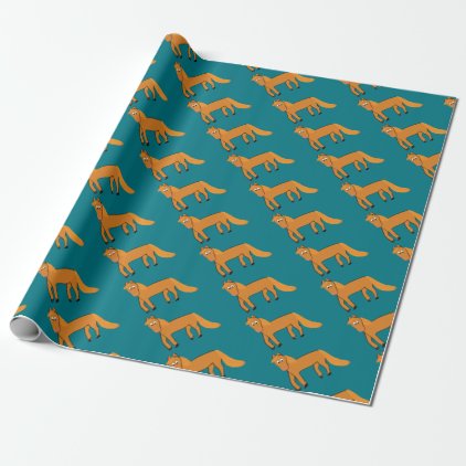 Cartoon Chestnut Horse Wrapping Paper