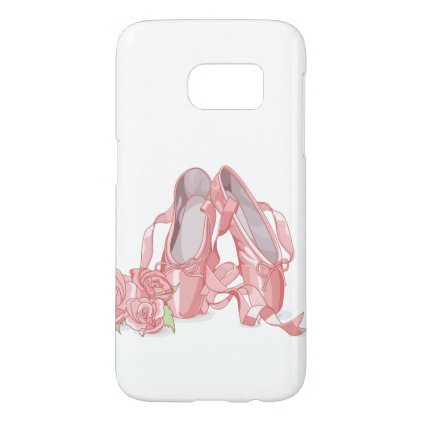 Ballerina pointe shoes and roses samsung galaxy s7 case