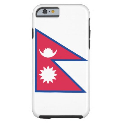 Nepal National World Flag Tough iPhone 6 Case