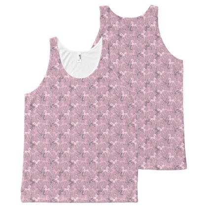 Tritty Foxtrotter Dusky Pinks All-Over-Print Tank Top