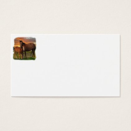 Horse and pony business card
