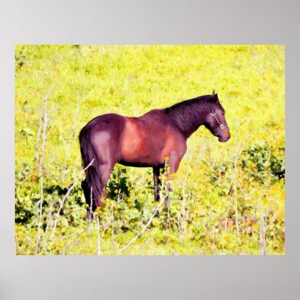 It's Just A Horse Poster
