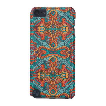 Abstract colorful hand drawn curly pattern design iPod touch (5th generation) cover