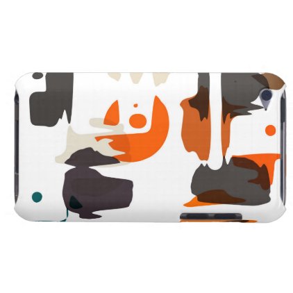 Shapes in retro colors abstract design barely there iPod cover