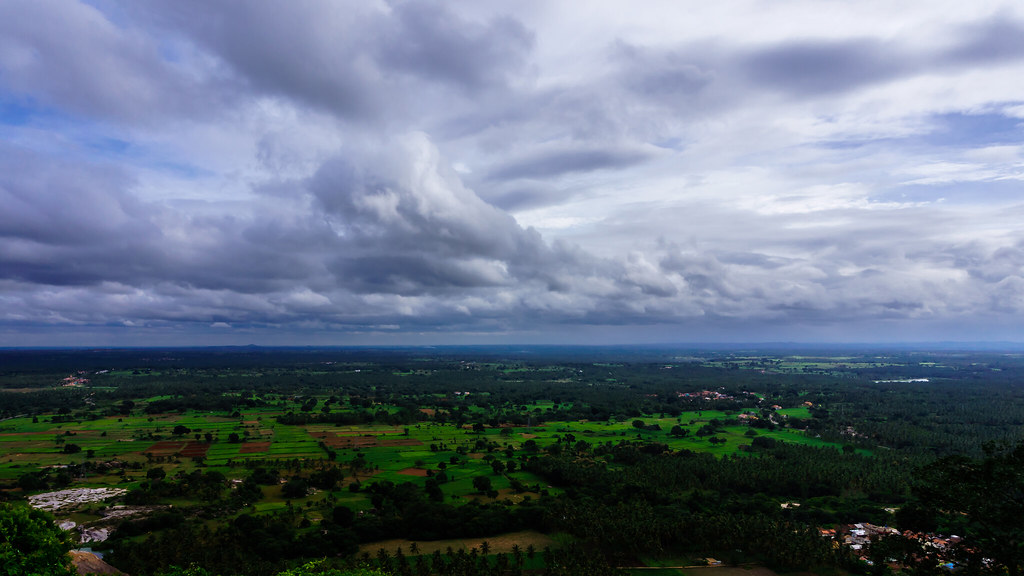 Shravanabelagola - Bird View