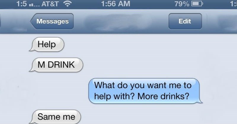 Drunken text screen shots