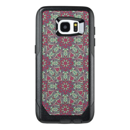 Abstract colorful hand drawn curly pattern design OtterBox samsung galaxy s7 edge case