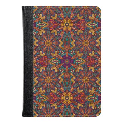 Colorful abstract ethnic floral mandala pattern kindle case