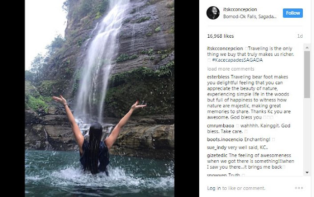 KC Concepcion Finds New Thrill As She Swam In The Cold Waters Of Sagada! Better Check This Out!