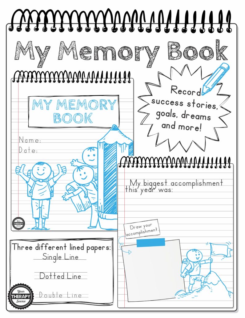 My Memory Book Handwriting Drawing