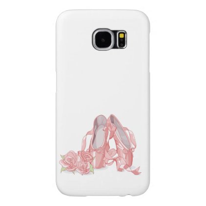 Ballerina pointe shoes and roses samsung galaxy s6 case