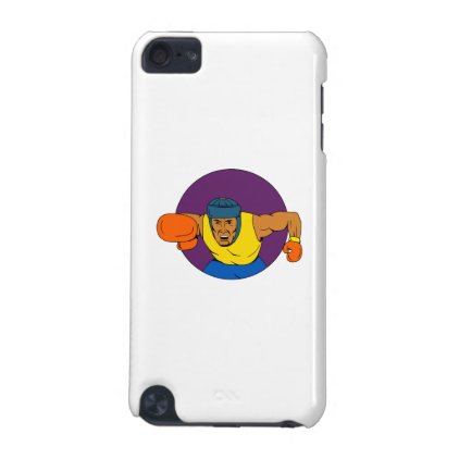 Amateur Boxer Punching Circle Drawing iPod Touch (5th Generation) Case