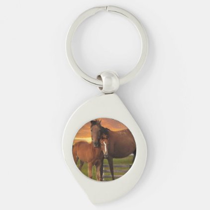 Horse and pony keychain