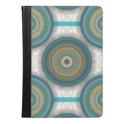 Colorful abstract ethnic floral mandala pattern iPad air case