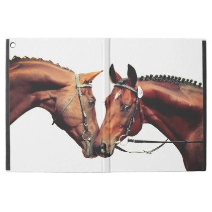 couple of sportive horses. iPad pro case