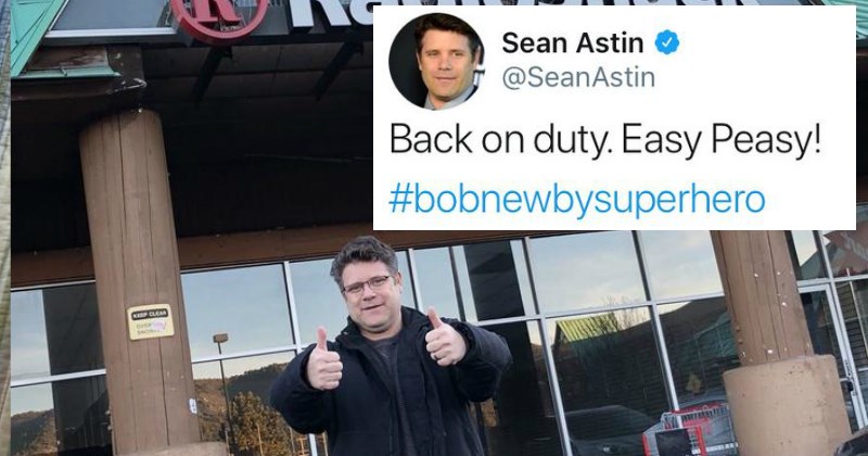 Sean Astin Takes A Photo Next to A Remaining Radio Shack and the Internet Can't Handle It