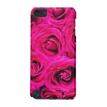 Romantic Pink Purple Roses Pattern iPod Touch (5th Generation) Case