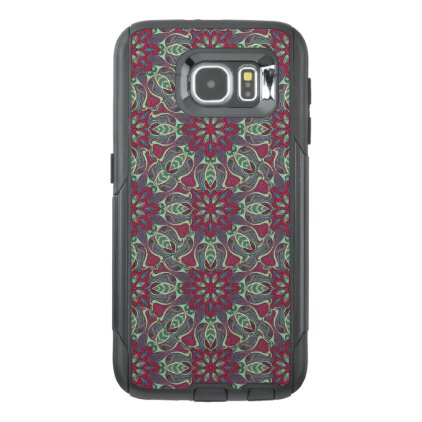 Abstract colorful hand drawn curly pattern design OtterBox samsung galaxy s6 case