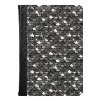 Falln Black and White Scales Kindle Case