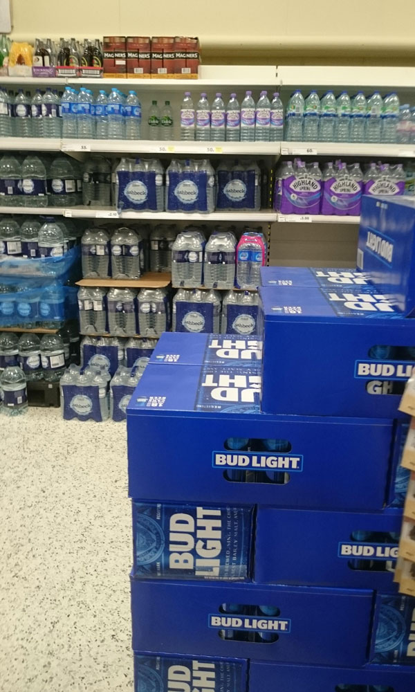 We've started getting Bud Light in the UK. My local supermarket is keeping it next to the water