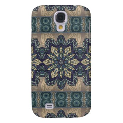 Colorful abstract ethnic floral mandala pattern galaxy s4 cover