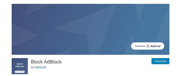 Block AdBlock Anti Adblock WordPress Plugins