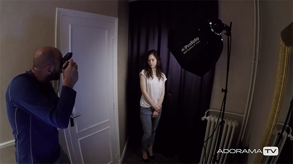 how to shoot portraits in a tiny room