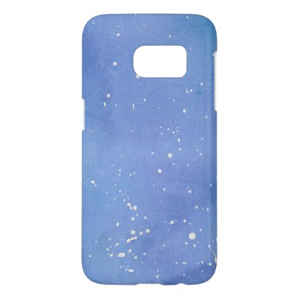 Blue Marble Watercolour Splat Samsung Galaxy S7 Case