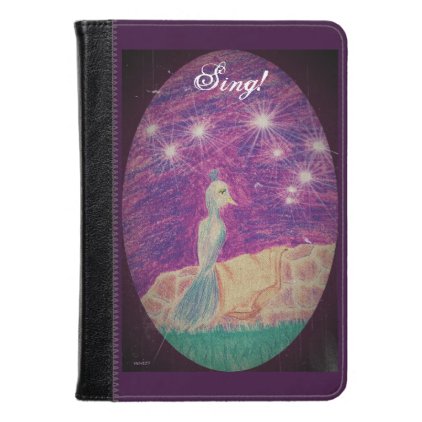 Lyric Fantasy Nightingale Choose Background Color Kindle Case