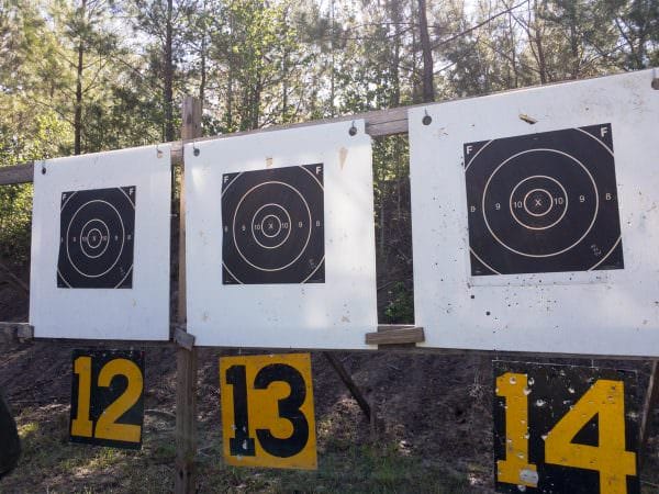 While they're big up close, these targets get kind of tiny at 800 yards.
