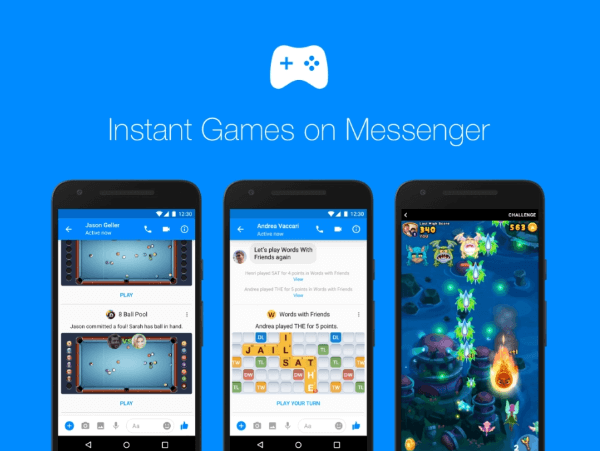 Facebook is rolling out Instant Games on Messenger more broadly and launching new rich gameplay features, game bots, and rewards.