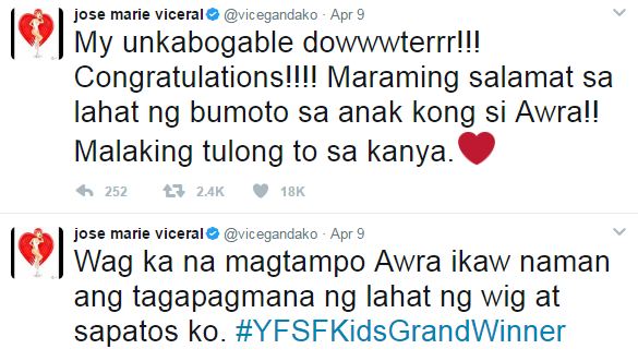 Awra Briguela Said He's Dissapointed with Vice, Why?