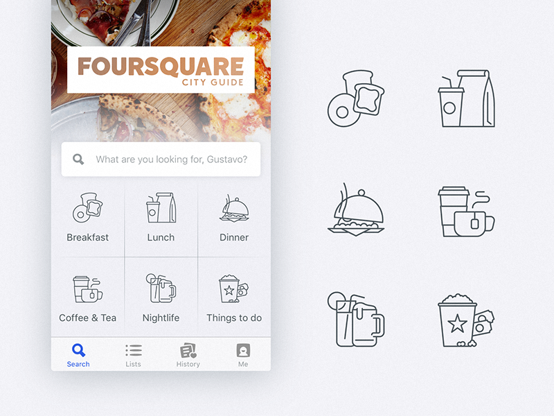 Foursquare Home Screen Icons