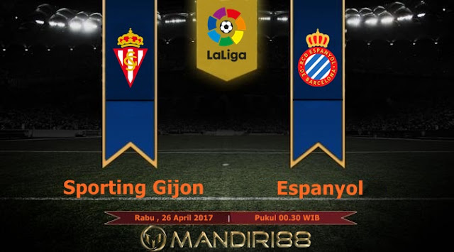  Prediksi Bola : Sporting Gijon Vs Espanyol , Rabu 26 April 2017 Pukul 00.30 WIB