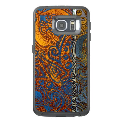 Three Tone Blue Jean Swirl OtterBox Samsung Galaxy S6 Edge Case
