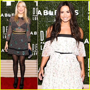 Kate Hudson Helps Launch Demi Lovato's Fabletics Collaboration