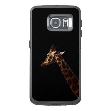 Solo Giraffe On Black, OtterBox Samsung Galaxy S6 Edge Case