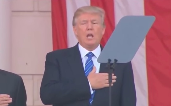 Sassy Trump Sings 'The Star-Spangled Banner'