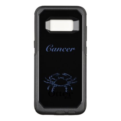 Zodiac Astrology Sun Sign Cancer Crab Steel Blue OtterBox Commuter Samsung Galaxy S8 Case