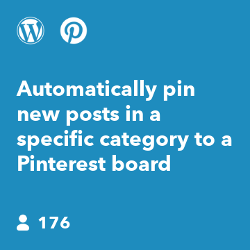 Automatically pin new posts in a specific category to a Pinterest board
