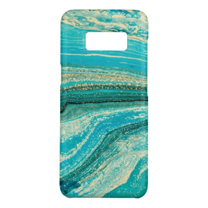 Mint,gold,marble,nature,stone,pattern,modern,chic, Case-Mate Samsung Galaxy S8 Case