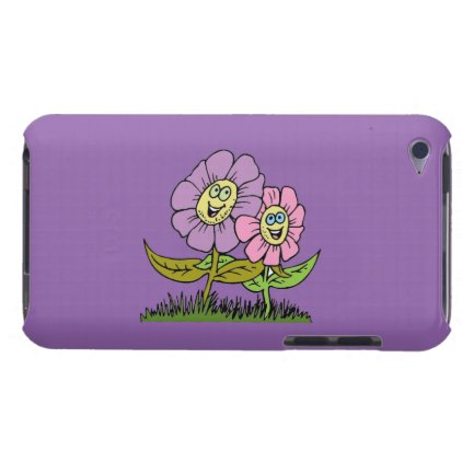 Smiley Flowers iPod Case-Mate Case