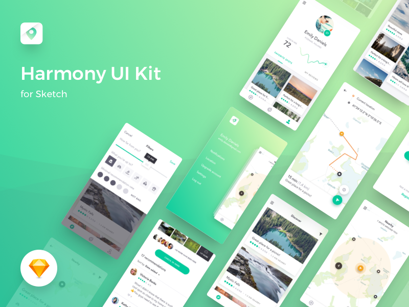 🔥 Harmony UI Kit for Sketch