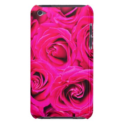 Romantic Pink Purple Roses Pattern Case-Mate iPod Touch Case