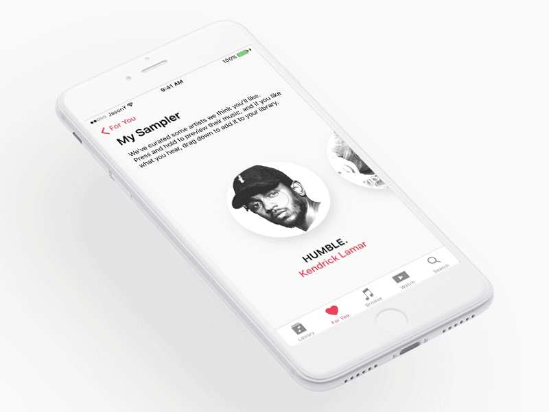Apple Music - Sampler Concept