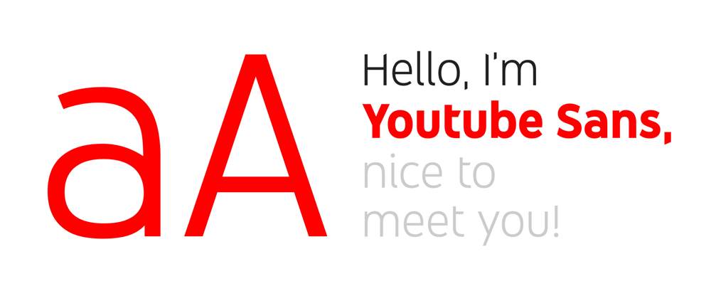 New Type Family and Refined Play Icon for YouTube by Saffron