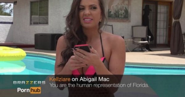 Adult entertainment stars read off mean comments about themselves in cringe video.