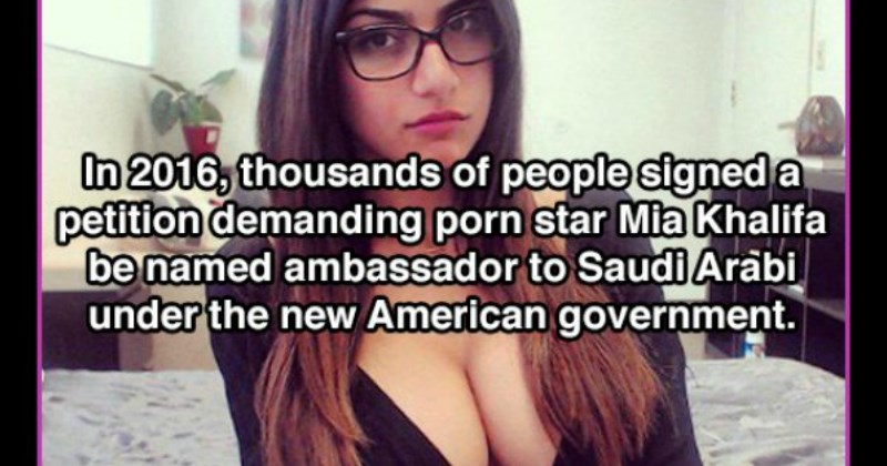 Mia khalifa fun facts about how she was almost elected as ambassador - cover image to a fun facts list